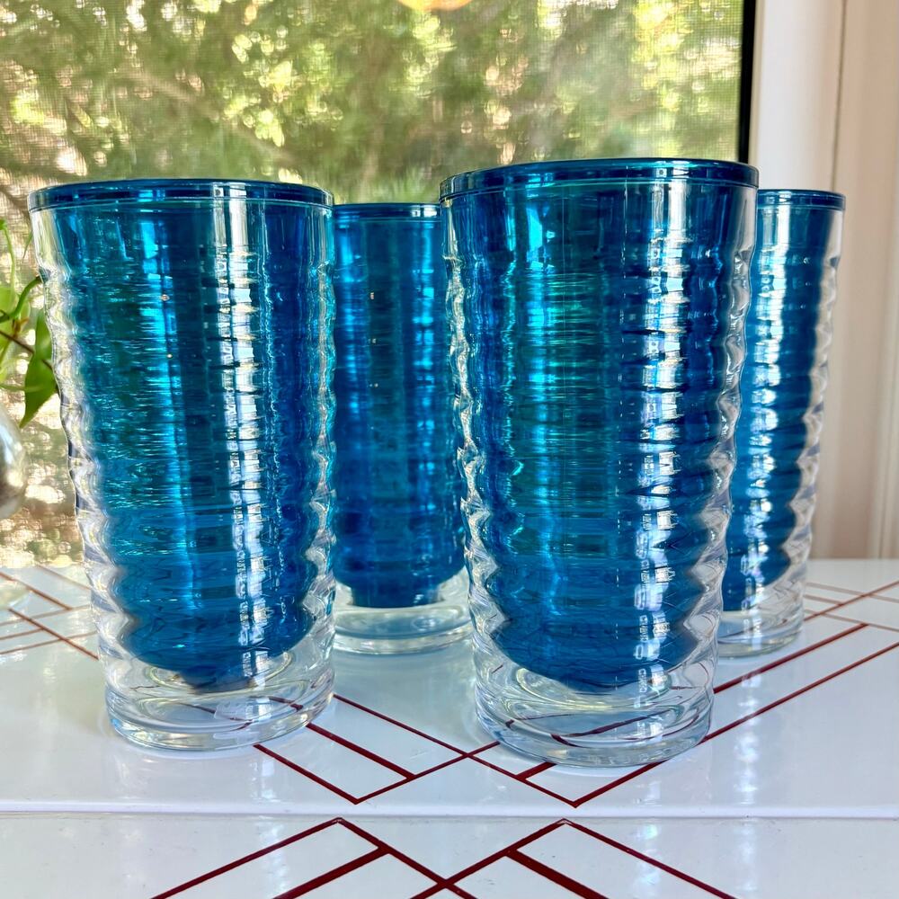 Tervis Blue Clear and Colorful Collection Blue Moon Insulated Tumblers Set of 4